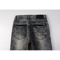 Purple Brand Jeans Pure Cotton High Street Trend #9105