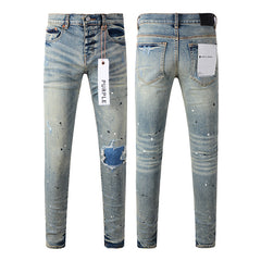 Purple Brand Jeans Pure Cotton High Street Trend