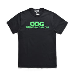 CDG Be Kind T Shirt Play Peach Heart Unisex Wear Limited Fluorescent Color Short Sleeve T-shirt