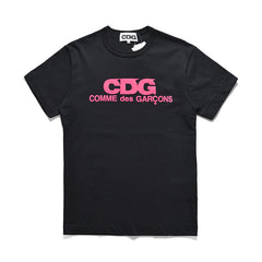 CDG Be Kind T Shirt Play Peach Heart Unisex Wear Limited Fluorescent Color Short Sleeve T-shirt