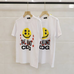 CDG Be Kind T Shirt  Smiley Face Print Street