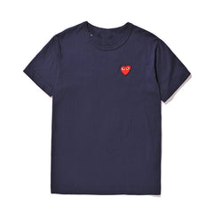 CDG Be Kind T Shirt Unisex Wear round Neck Cotton Short Sleeve Solid Color Embroidery