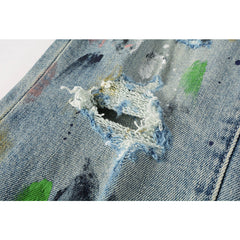 Purple Brand Jeans Pure Cotton High Street Trend