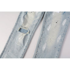 Purple Brand Jeans Pure Cotton High Street Trend