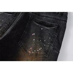 Purple Brand Jeans Pure Cotton High Street Trend #9109