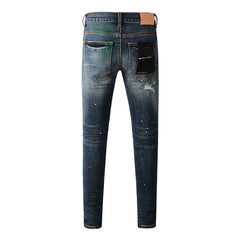Purple Brand Jeans Pure Cotton High Street Trend