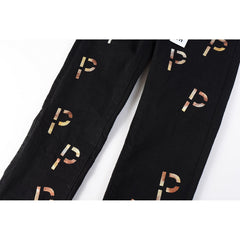 Purple Brand Jeans Pure Cotton High Street Trend #9008