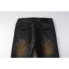 Purple Brand Jeans Pure Cotton High Street Trend #9109