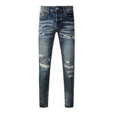 Purple Brand Jeans Pure Cotton High Street Trend #9096