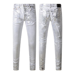 Purple Brand Jeans Pure Cotton High Street Trend #9110