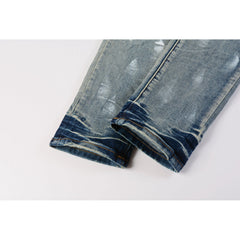 Purple Brand Jeans Pure Cotton High Street Trend #9043