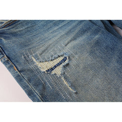 Purple Brand Jeans Pure Cotton High Street Trend