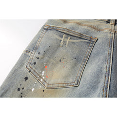 Purple Brand Jeans Pure Cotton High Street Trend