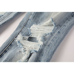 Purple Brand Jeans Pure Cotton High Street Trend #9101