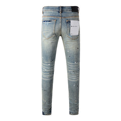 Purple Brand Jeans Pure Cotton High Street Trend