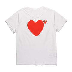 CDG Be Kind T Shirt T-shirt round Neck Short Sleeve Love