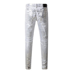 Purple Brand Jeans Pure Cotton High Street Trend #9110