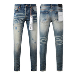 Purple Brand Jeans Pure Cotton High Street Trend