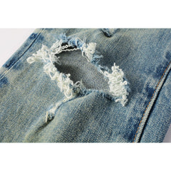 Purple Brand Jeans Pure Cotton High Street Trend #9076