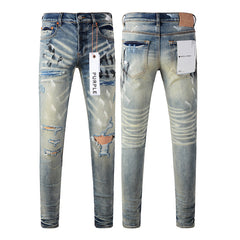 Purple Brand Jeans Pure Cotton High Street Trend