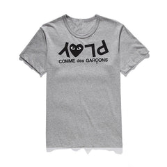 CDG Be Kind T Shirt T-shirt Peach Heart Unisex Wear Cotton round Neck Short Sleeve