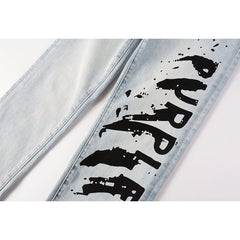 Purple Brand Jeans Pure Cotton High Street Trend