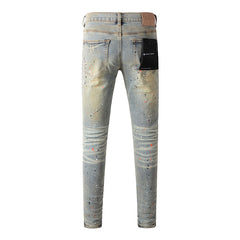Purple Brand Jeans Pure Cotton High Street Trend