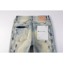 Purple Brand Jeans Pure Cotton High Street Trend #9007