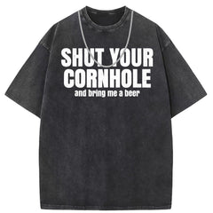 Men T Shirts Vintage old anime oversize printed short-sleeved T-shirt