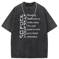 Men T Shirts Washed old punk short-sleeved T-shirt