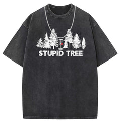 Men T Shirts Batik Washed Old Punk Short Sleeve T-Shirt