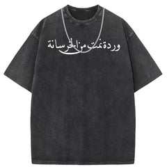 Men T Shirts Crew neck short sleeve T-shirt washed old American style