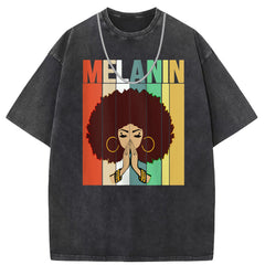 Men T Shirts Short Sleeve T-Shirt Women Washed Old American Street