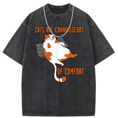 Men's T Shirts Cotton Crew Neck Short Sleeve T-Shirt Women's Washed and Old