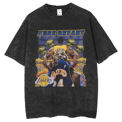 Mens T Shirts Kobe Printed Short Sleeve T-Shirt Vintage Fashion