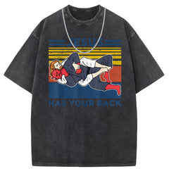 Men T Shirts Crew neck short-sleeved T-shirt washed and old