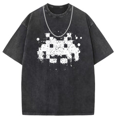 Men T Shirts Vintage old anime oversize printed short sleeves