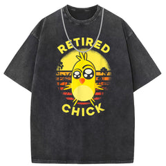 Men T Shirts Short Sleeve T-Shirt Washed Old Punk