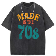 Mens T Shirts Short Sleeve T-Shirts Washed Old Punk