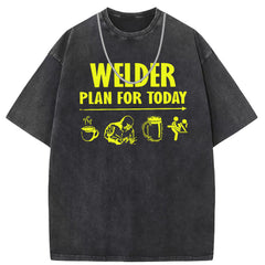 Men's T Shirts Cotton Crew Neck Short Sleeve T-Shirt Women's Washed and Old