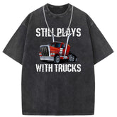 Men T Shirts Short-sleeved T-shirt men's batik washed and old