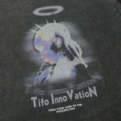 Men Long Sleeve T Shirt Special-Shaped Printing Distressed