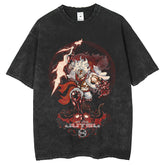 Mens T Shirts Anime Print Fried Snowflake T-Shirt