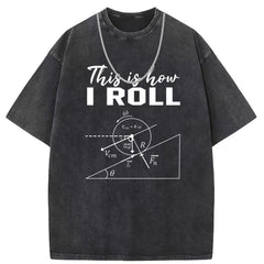 Men T Shirts Vintage distressed cotton printed short-sleeved T-shirt