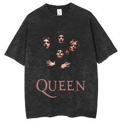 Men T Shirts American Queen Band T-Shirt Loose