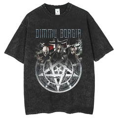 Men T Shirts Printed Washing T-Shirts Trendy Brand American Retro