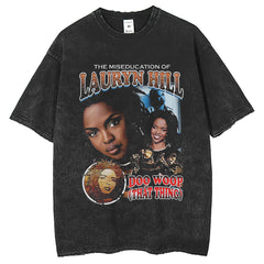 Men T Shirts American old washing water T-shirt half sleeve loose