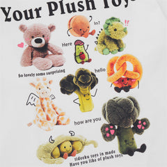 Men Long Sleeve T Shirt Creative Fun Cartoon Bear Printed Cotton