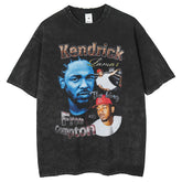 Men T Shirts Printed T-Shirt Harajuku Street Washing Loose Short Sleeves