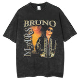 Mens T Shirts Printed Old T-Shirts Street Washing T-Shirts